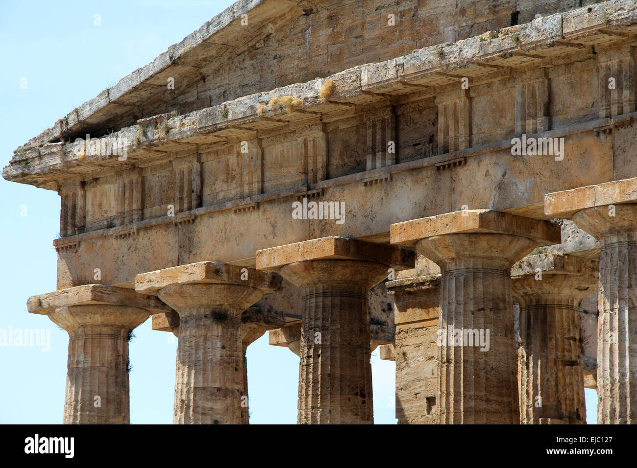 Temple of Hera (Temple of Neptune) Stock Photo