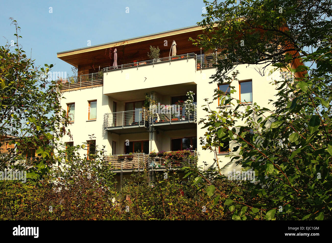 Modern Apartment Building Berlin Germany Stock Photo Alamy