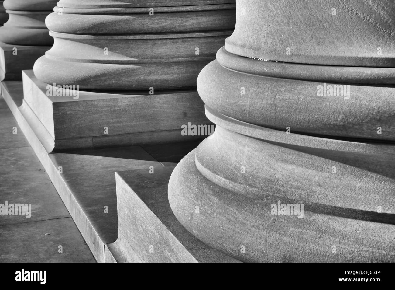 Ionic pillars Black and White Stock Photos & Images Alamy
