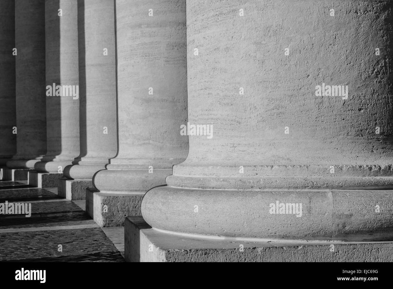 Pillars at the Vatican Stock Photo Alamy
