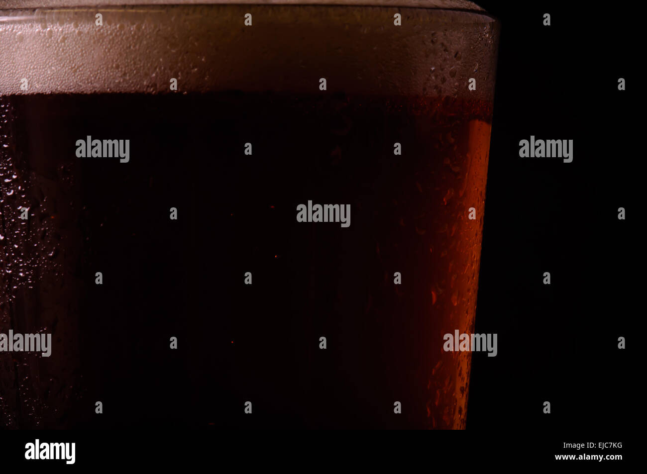 Beer on Black Background Stock Photo - Alamy
