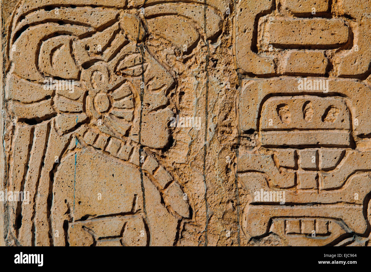Mayan Warrior Statue Stock Photo Alamy