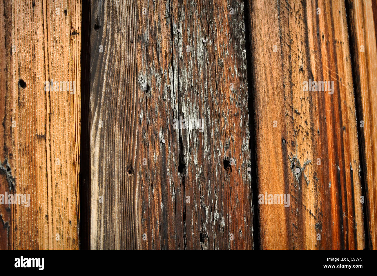 Burned Wood Background Stock Photo