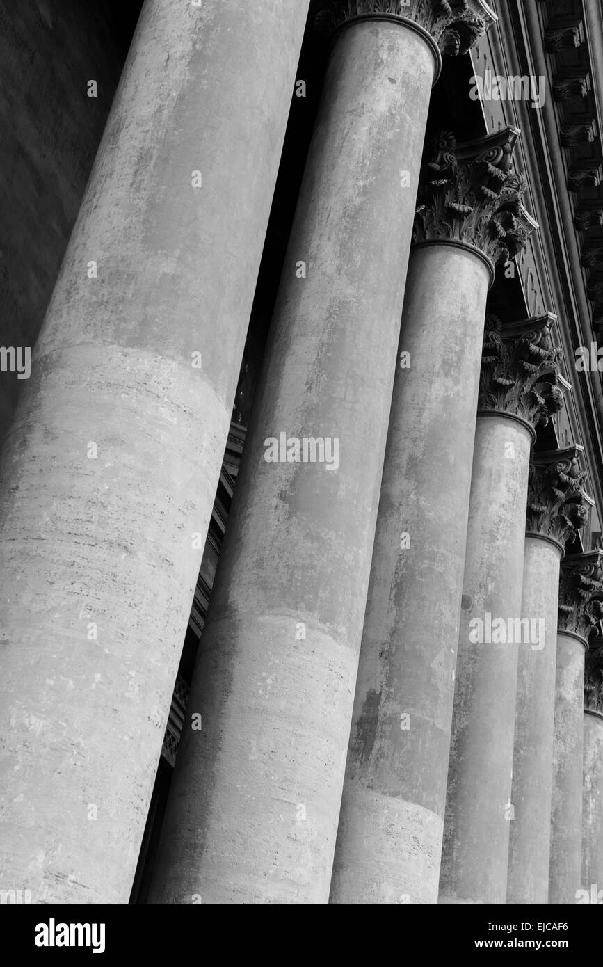 Stone Pillars and Columns Stock Photo