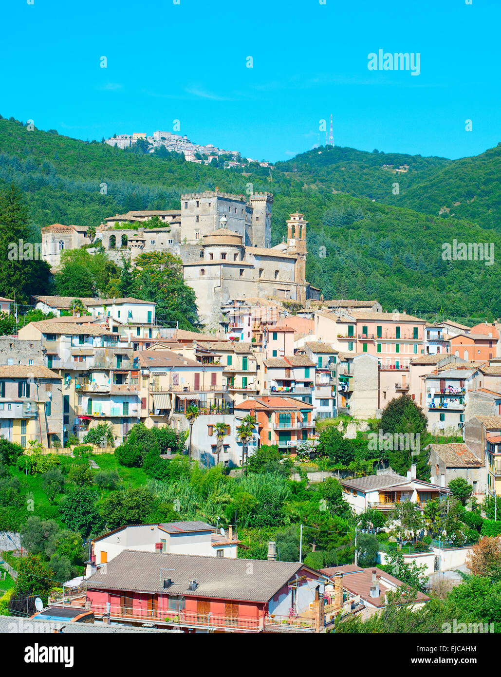Italian mountains town Stock Photo - Alamy