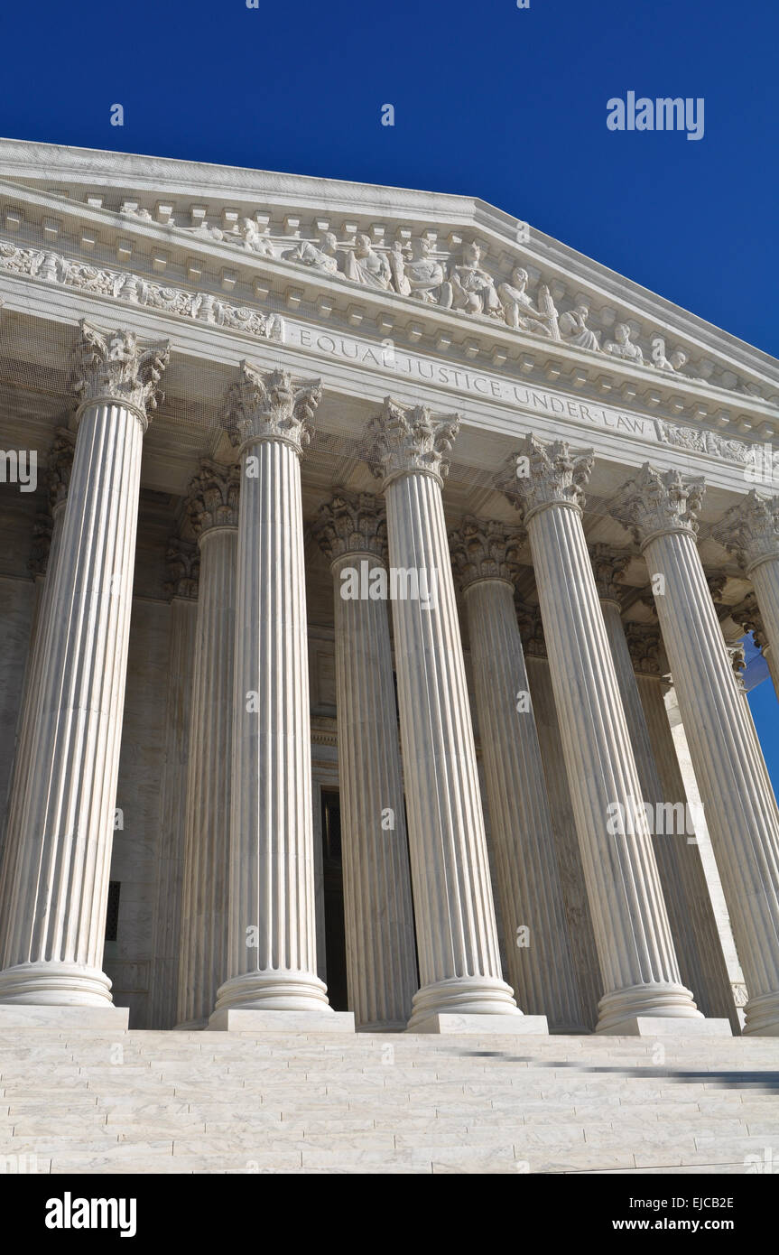 United States Supreme Court Building Stock Photo