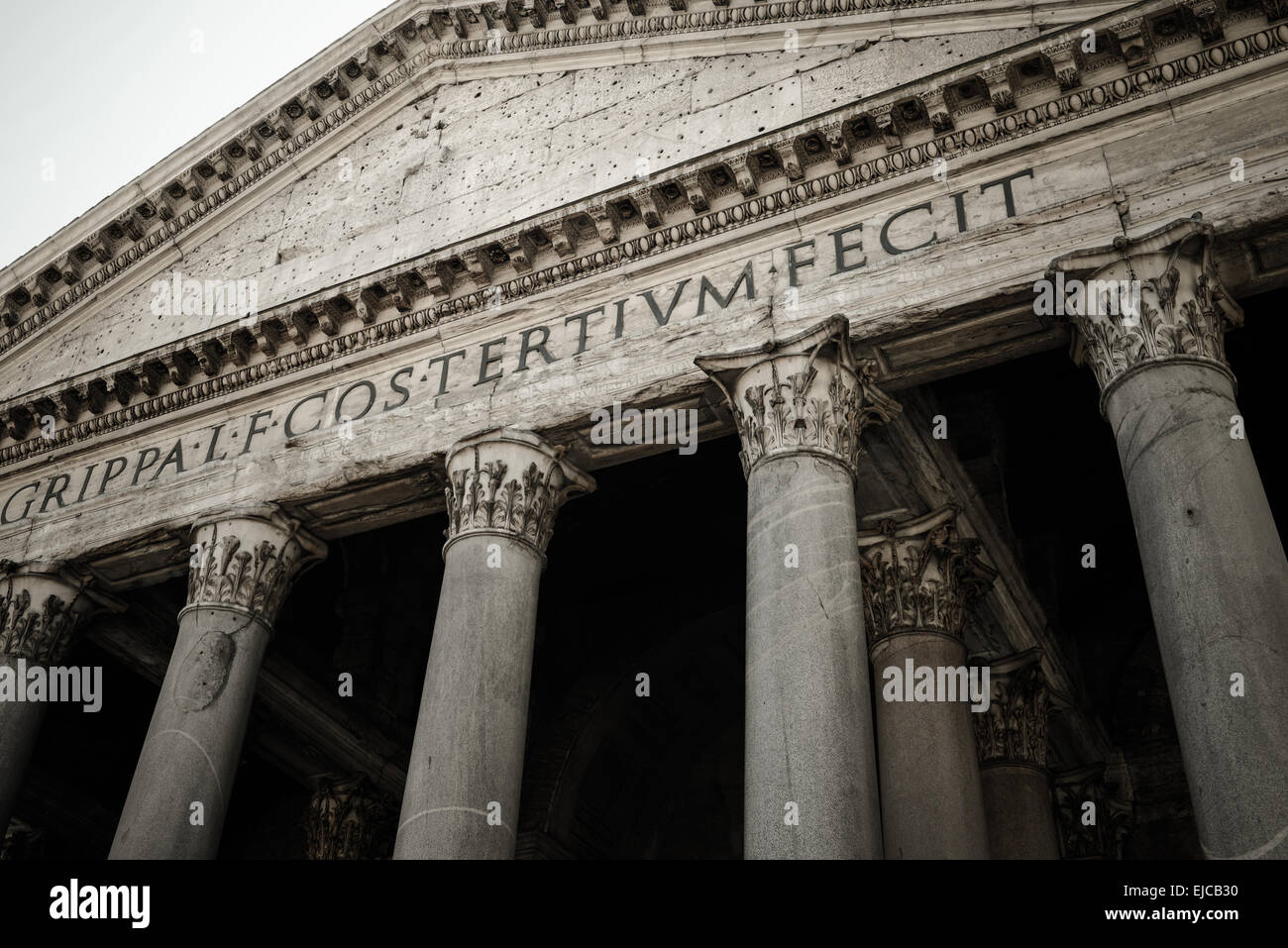 Pantheon of Agripa Pillars in Rome, Italy Stock Photo Alamy