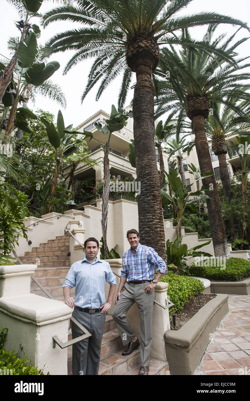 Los Angeles, California, USA. 18th Mar, 2015. Daniel Corridon, right, and Dan Hauptman, CEO and COO of Stay Fit Housing. © Ringo Chiu/ZUMA Wire/Alamy Live News Stock Photo