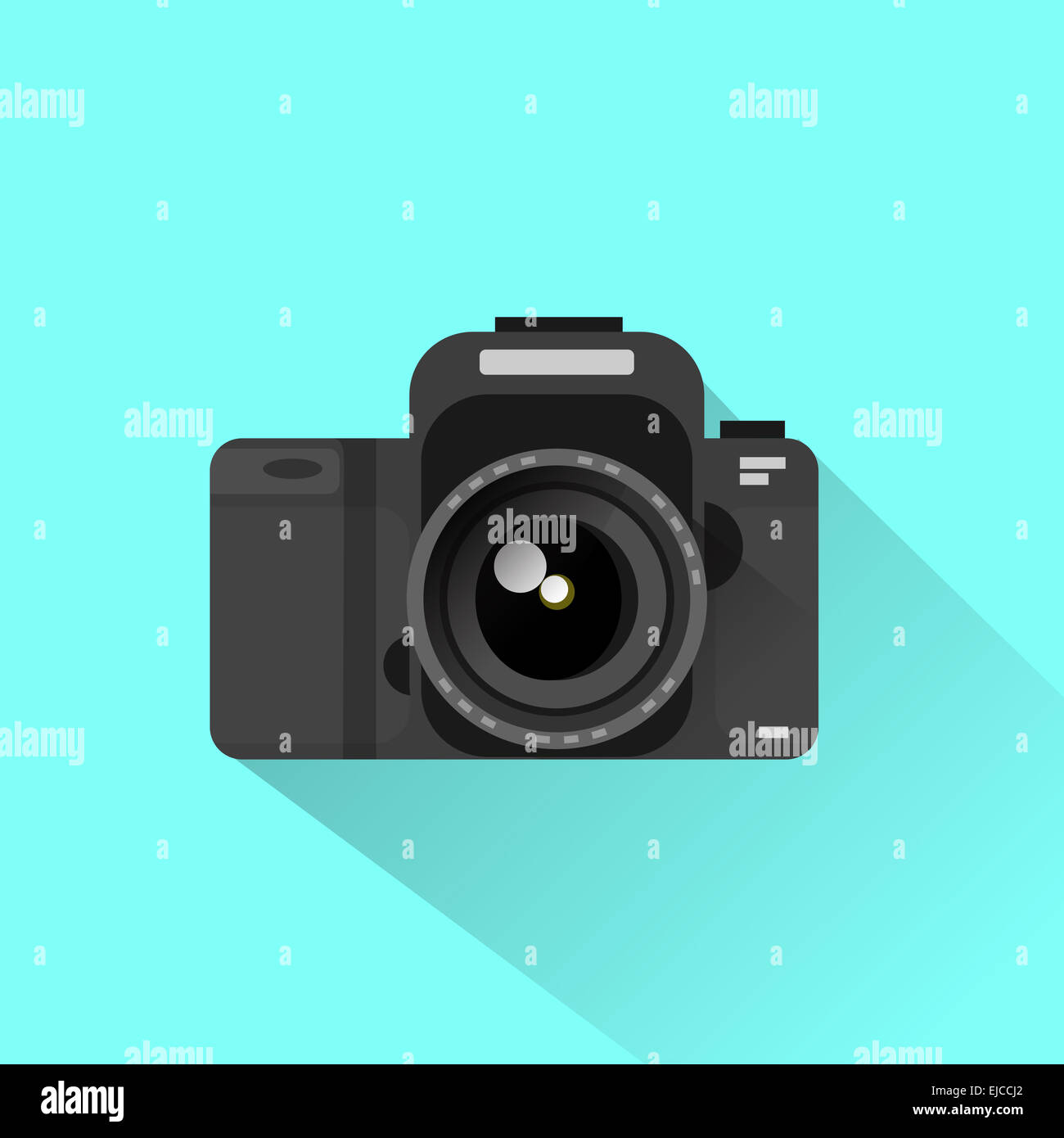 photo camera icon flat design vector Stock Photo