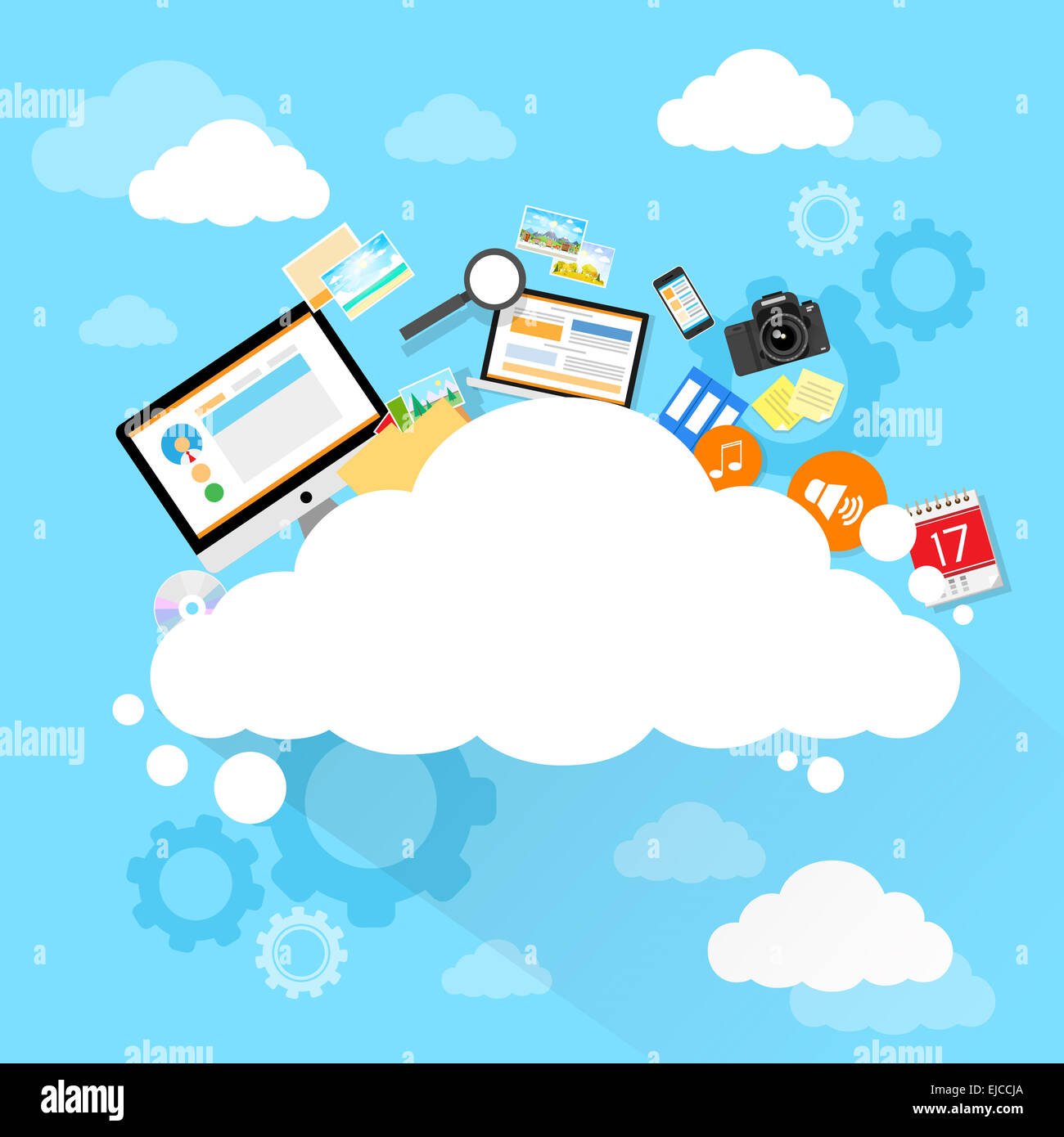 Cloud computing technology device set internet data information storage ...