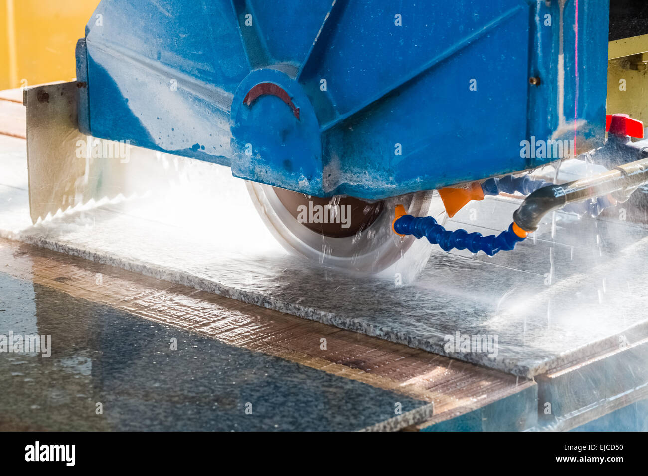 stone processing closeup Stock Photo