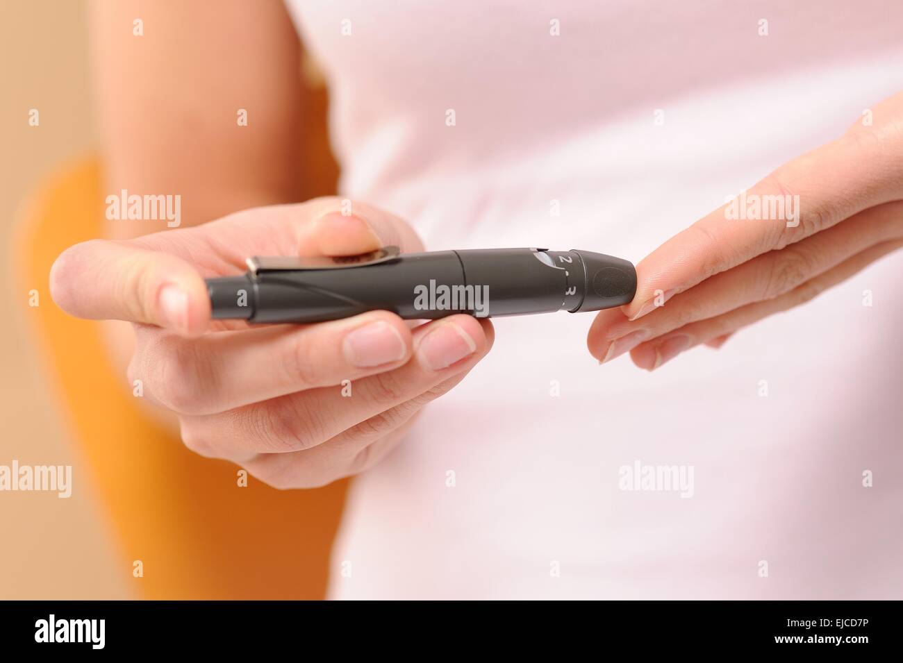accu chek softclix Stock Photo
