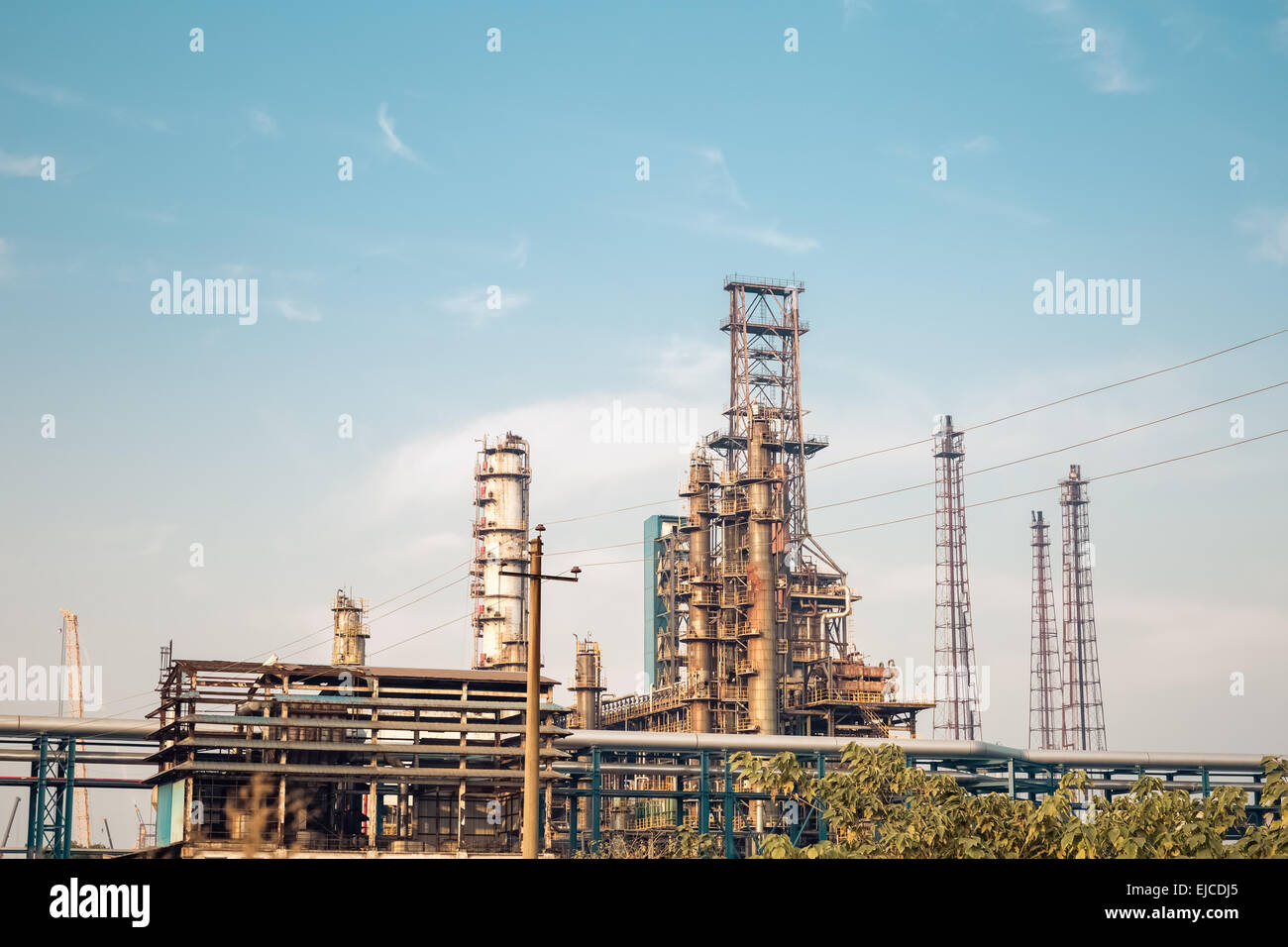 chemical plant equipment Stock Photo
