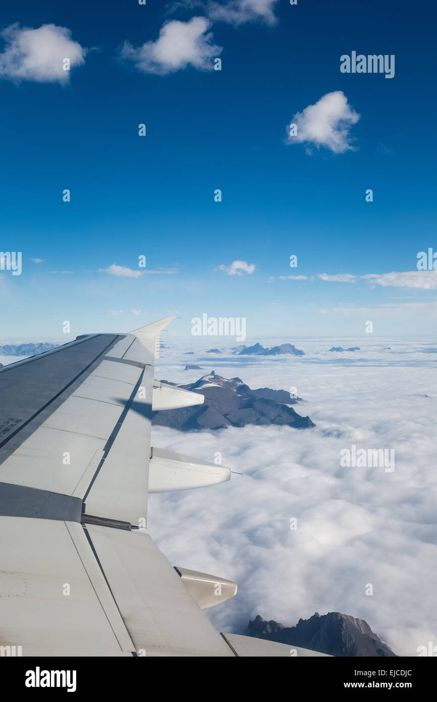 air plane wing Stock Photo
