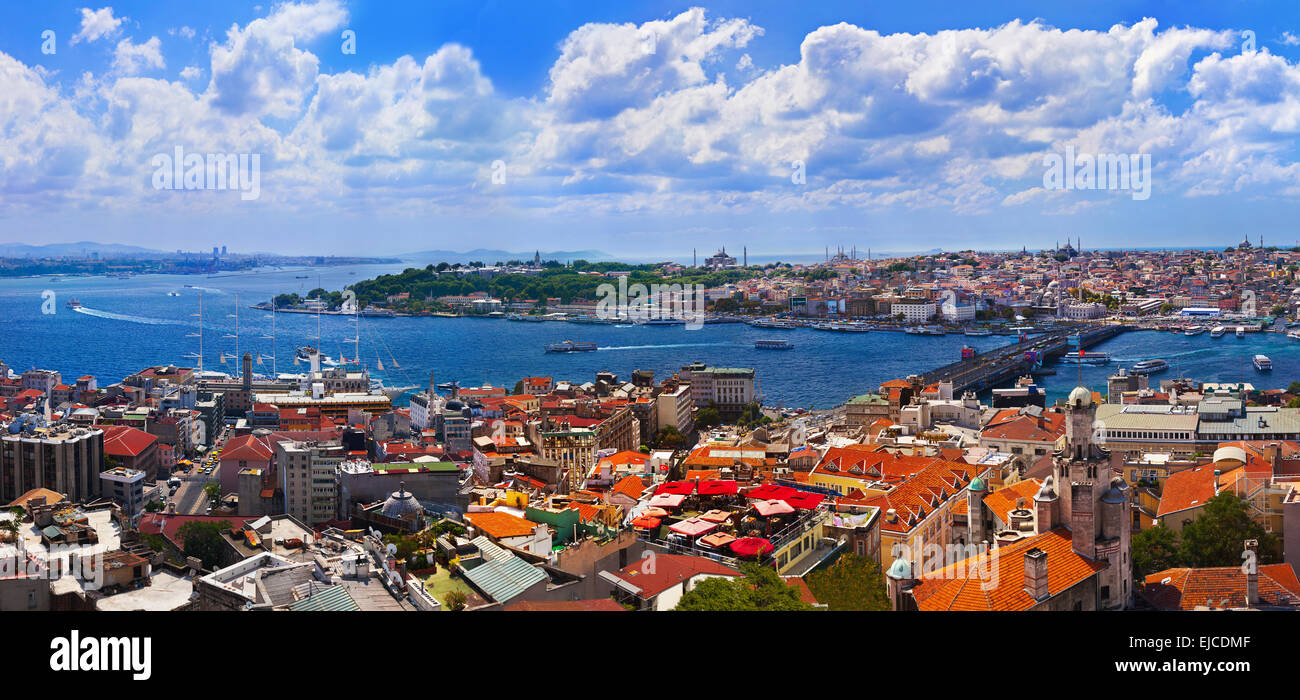 Istanbul Turkey panorama Stock Photo
