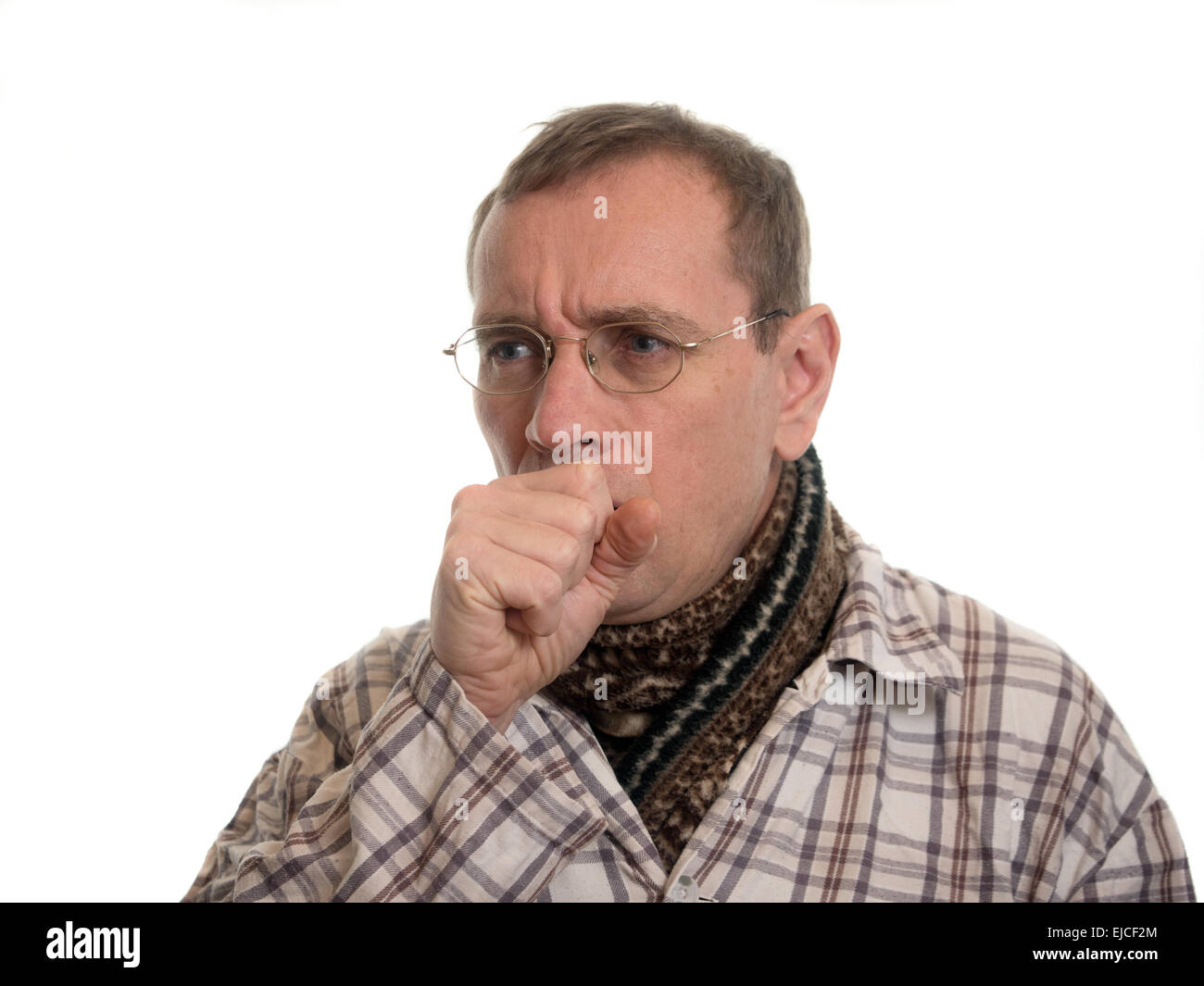Man with a cold Stock Photo