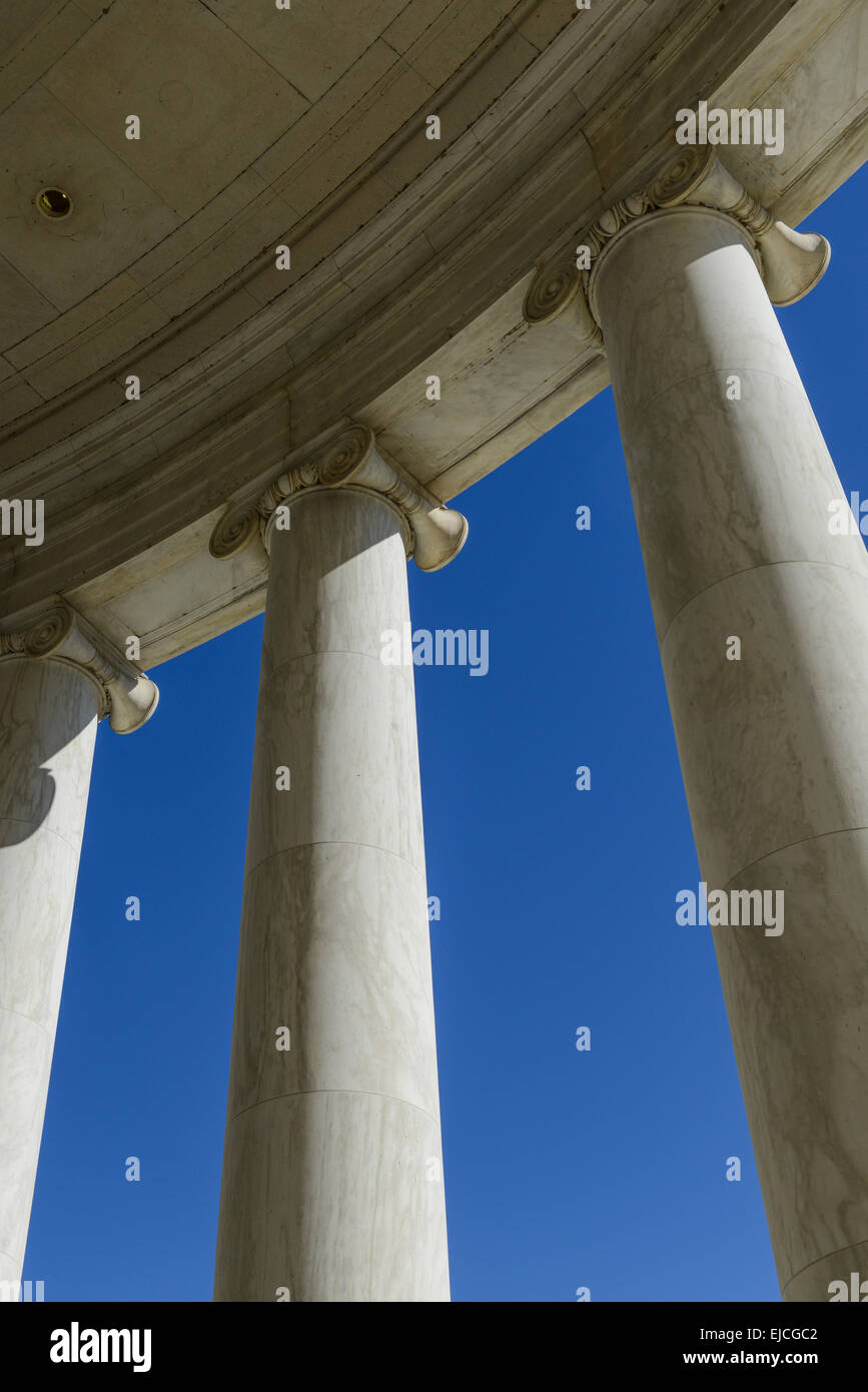 Pillars with Blue Sky Stock Photo Alamy
