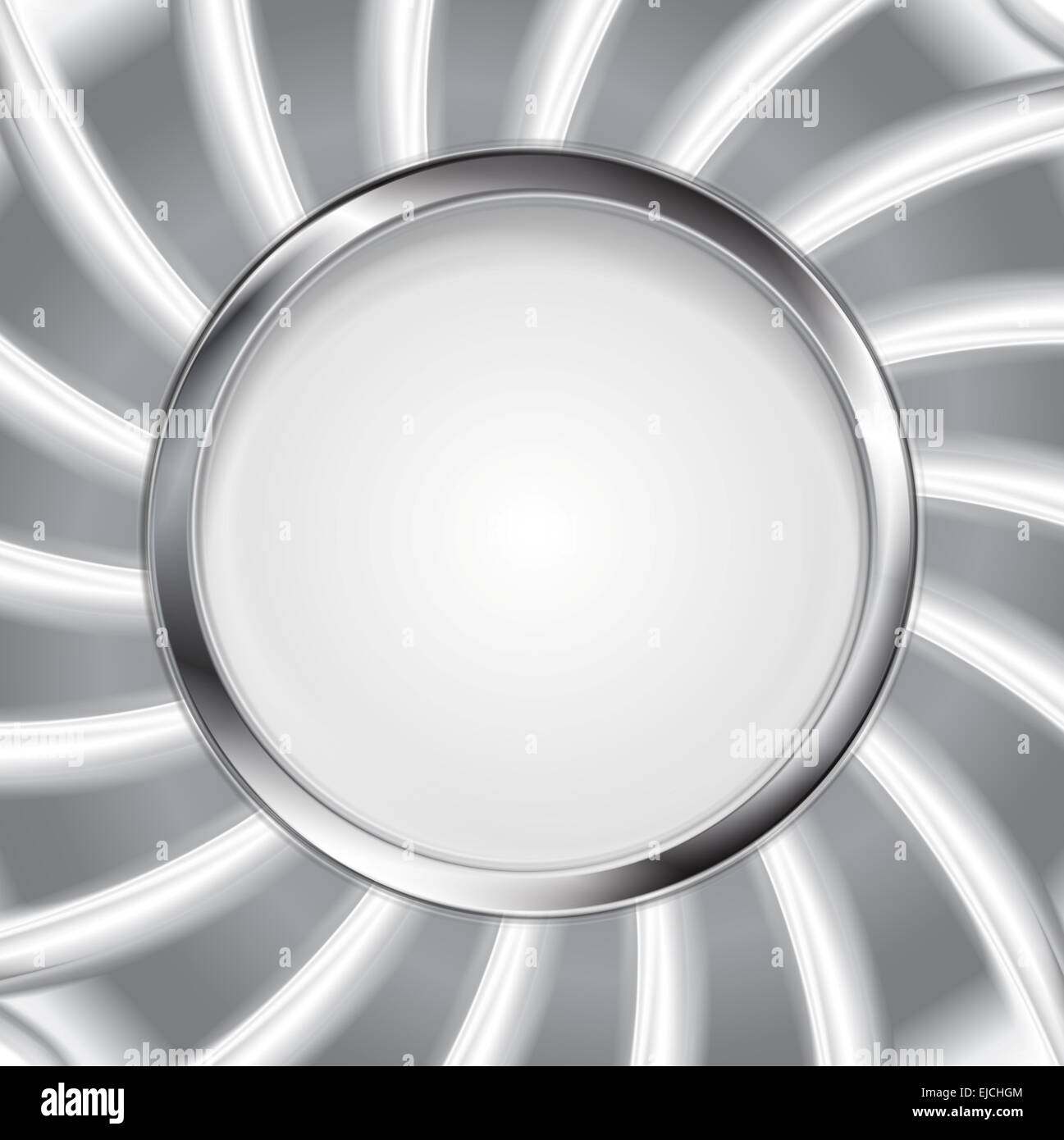 Metallic silver logo background Stock Photo