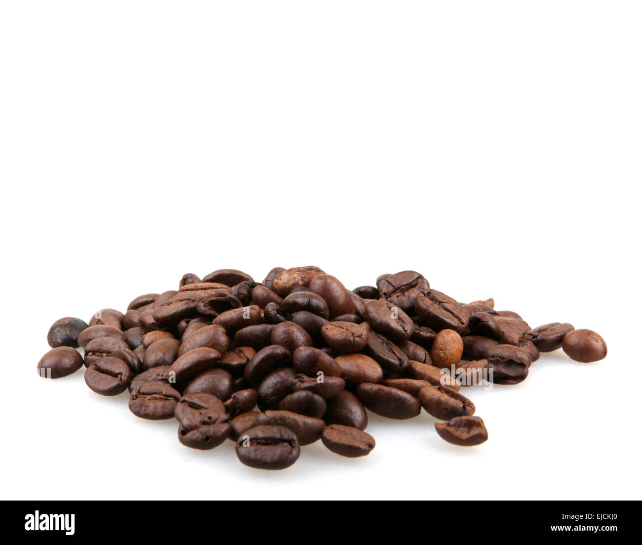 coffee beans isolated on white background Stock Photo - Alamy