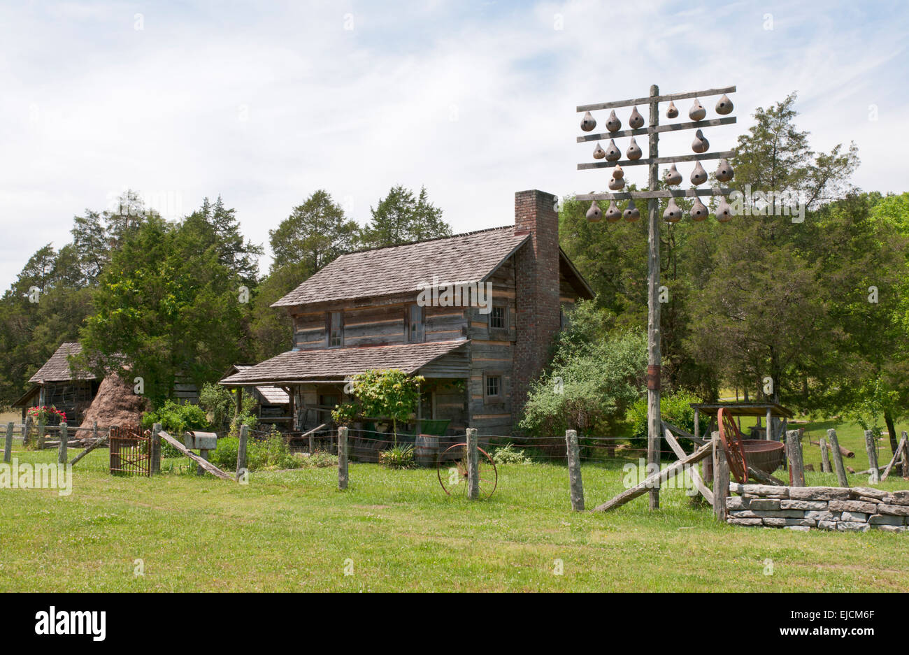 Tennessee, Norris, Museum of Appalachia, farm house Stock Photo Alamy