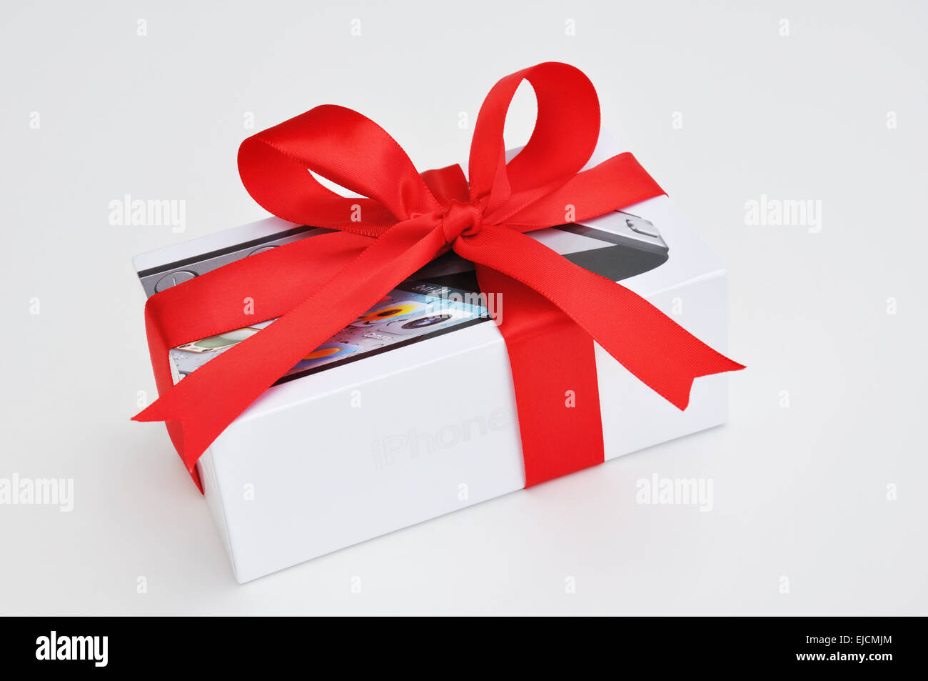 iPhone gift Stock Photo