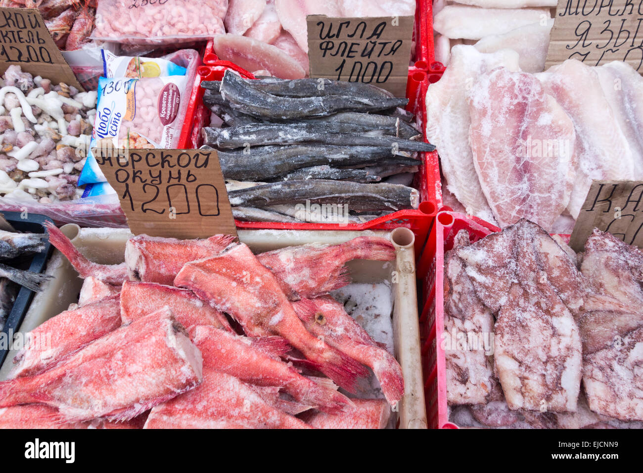 raw fish Stock Photo