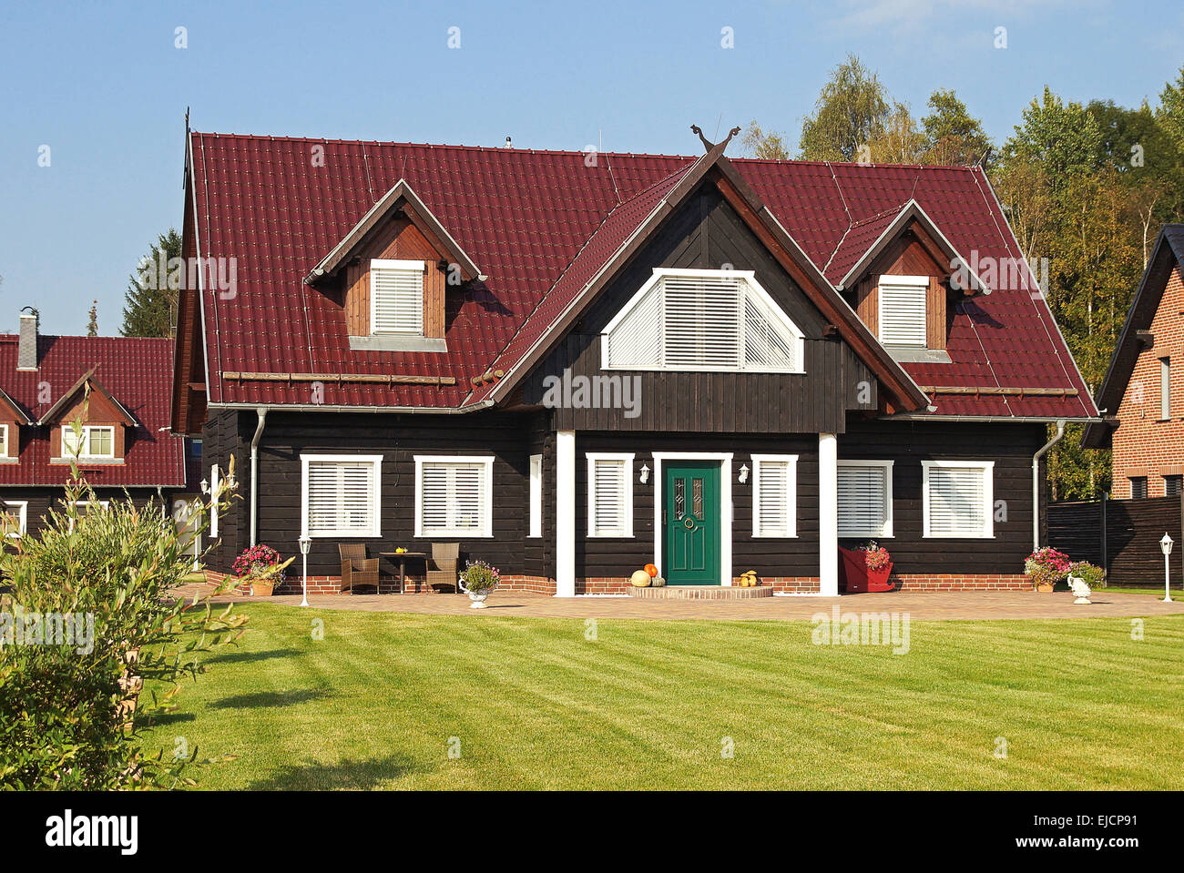 Single Family House Stock Photo