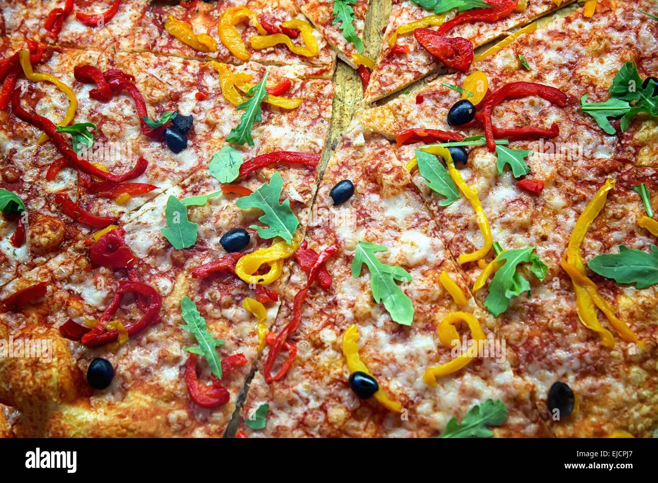 authentic Italian homemade vegetable pizza Stock Photo Alamy