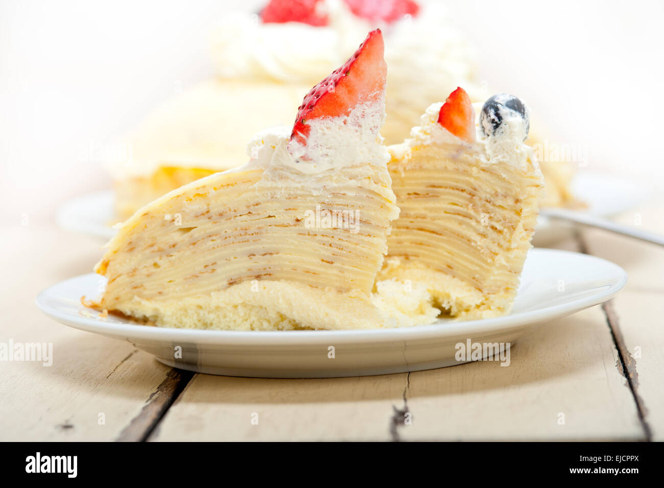 crepe pancake cake Stock Photo Alamy