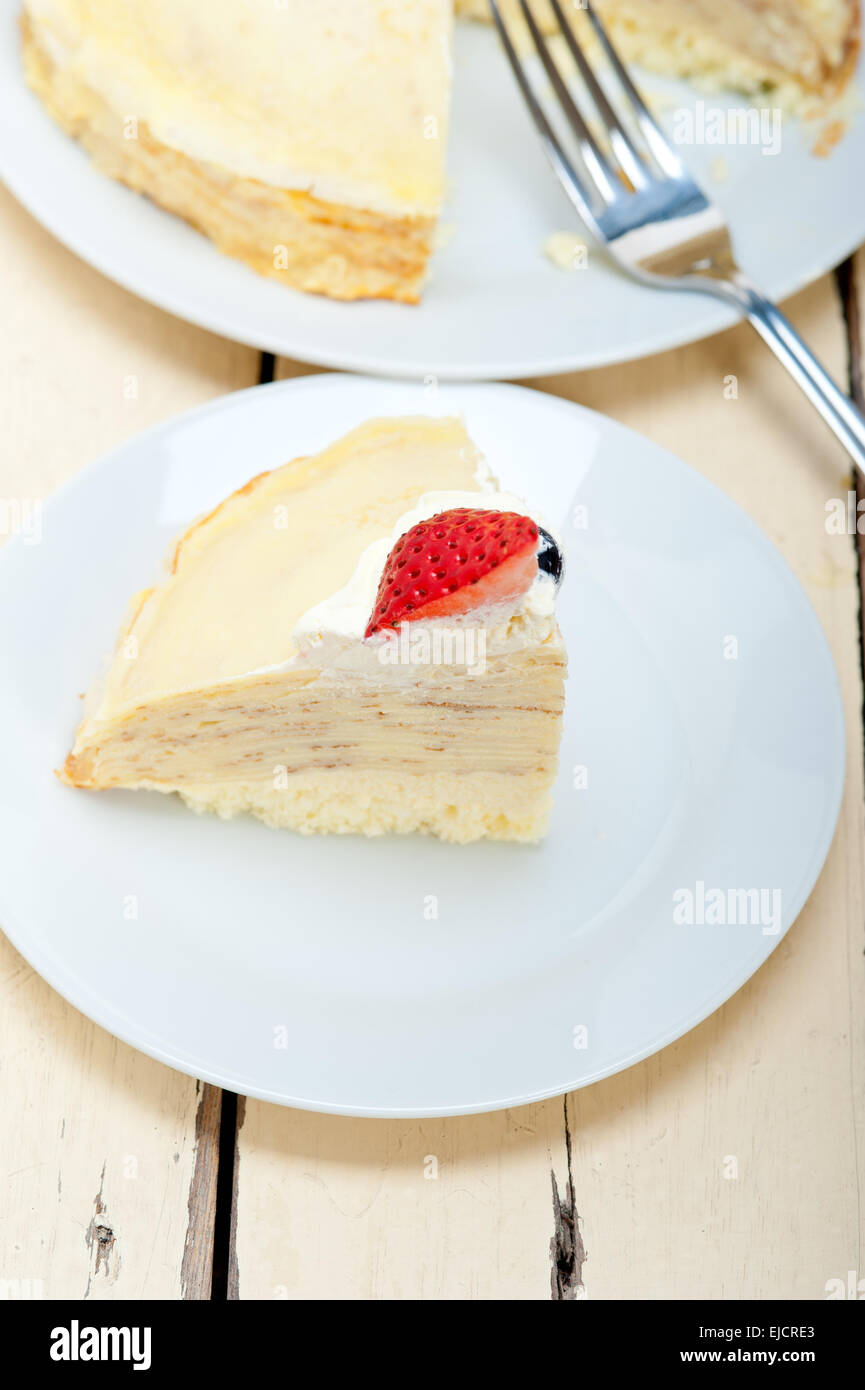 crepe pancake cake Stock Photo Alamy