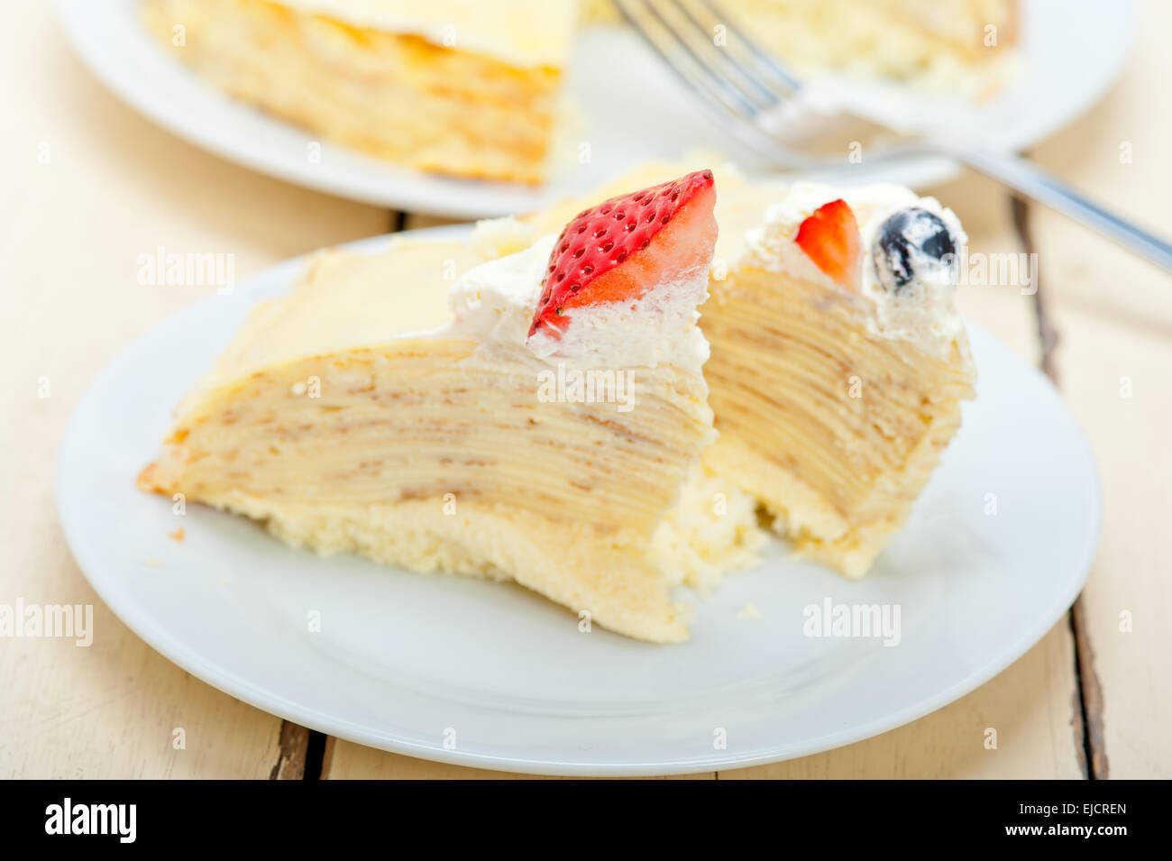 crepe pancake cake Stock Photo Alamy