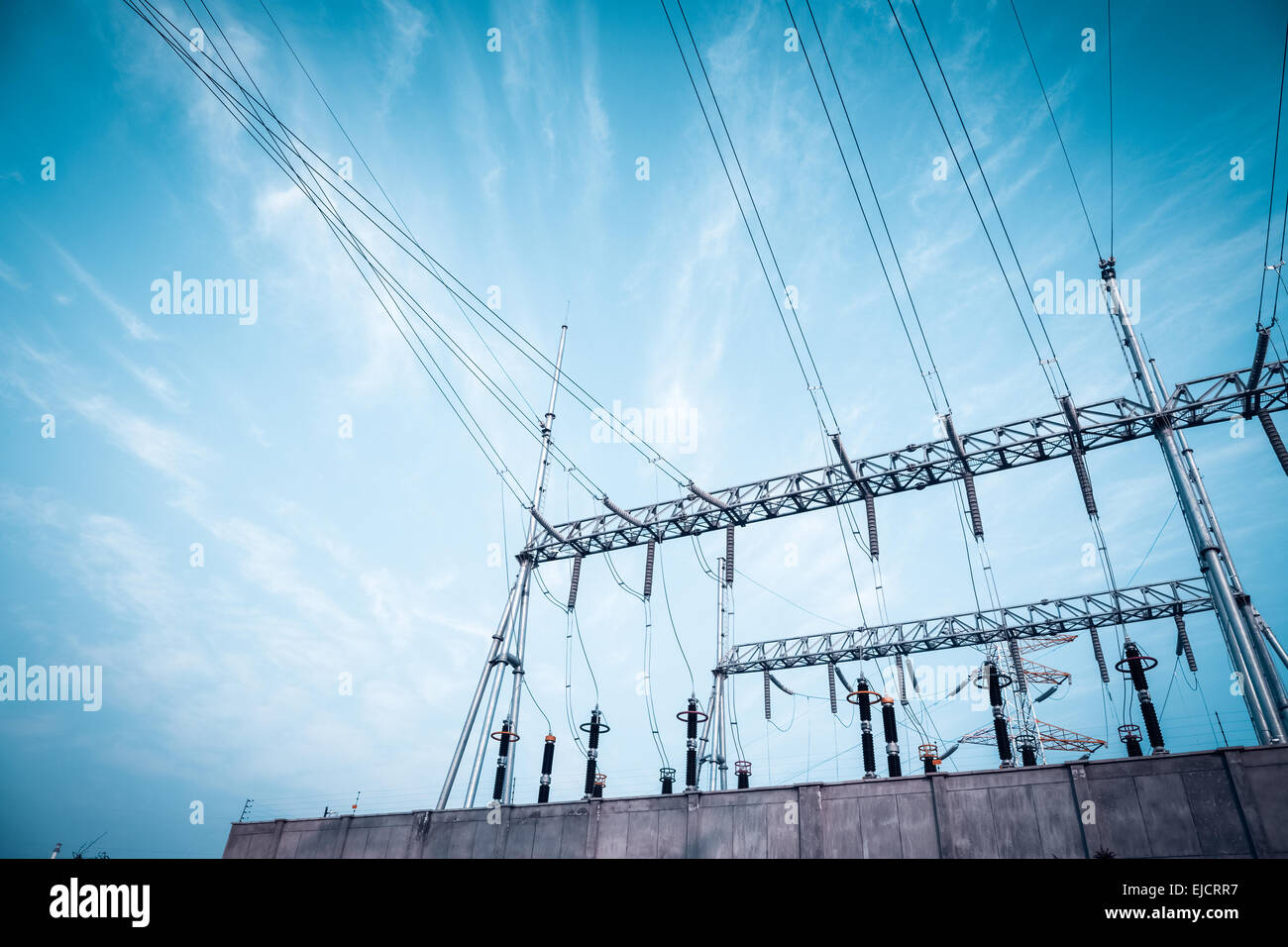 transformer substation Stock Photo