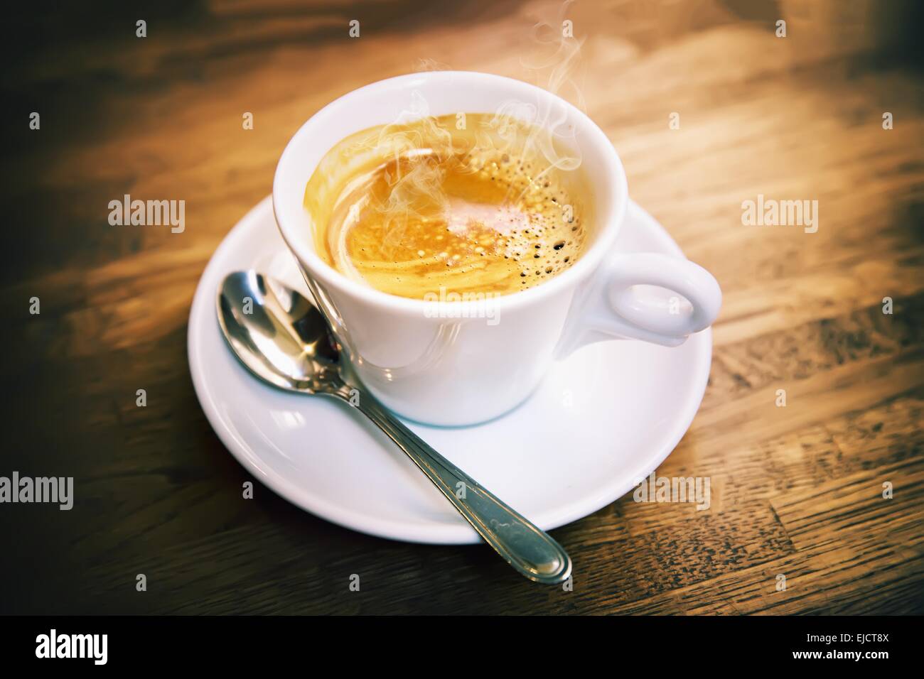 Great Italian coffee in a white cup Stock Photo Alamy