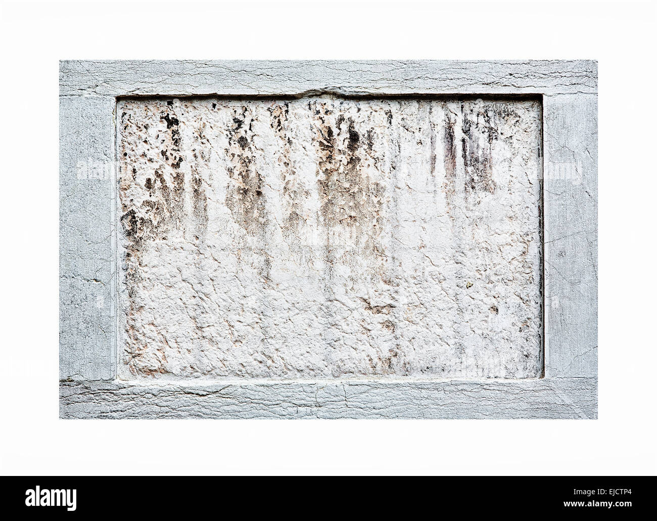 Stone frame on white background Stock Photo - Alamy