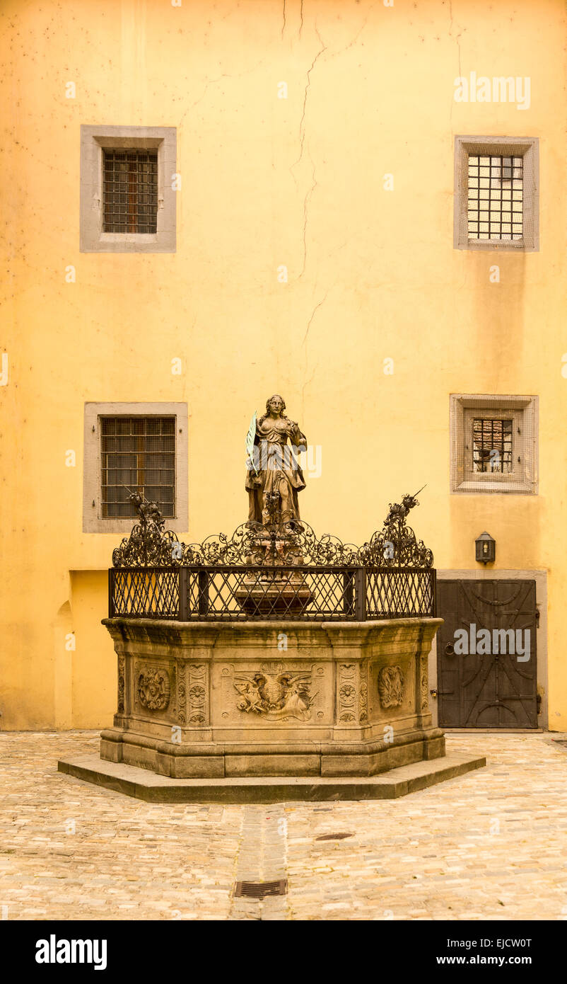 Regensburg medieval town Germany Stock Photo