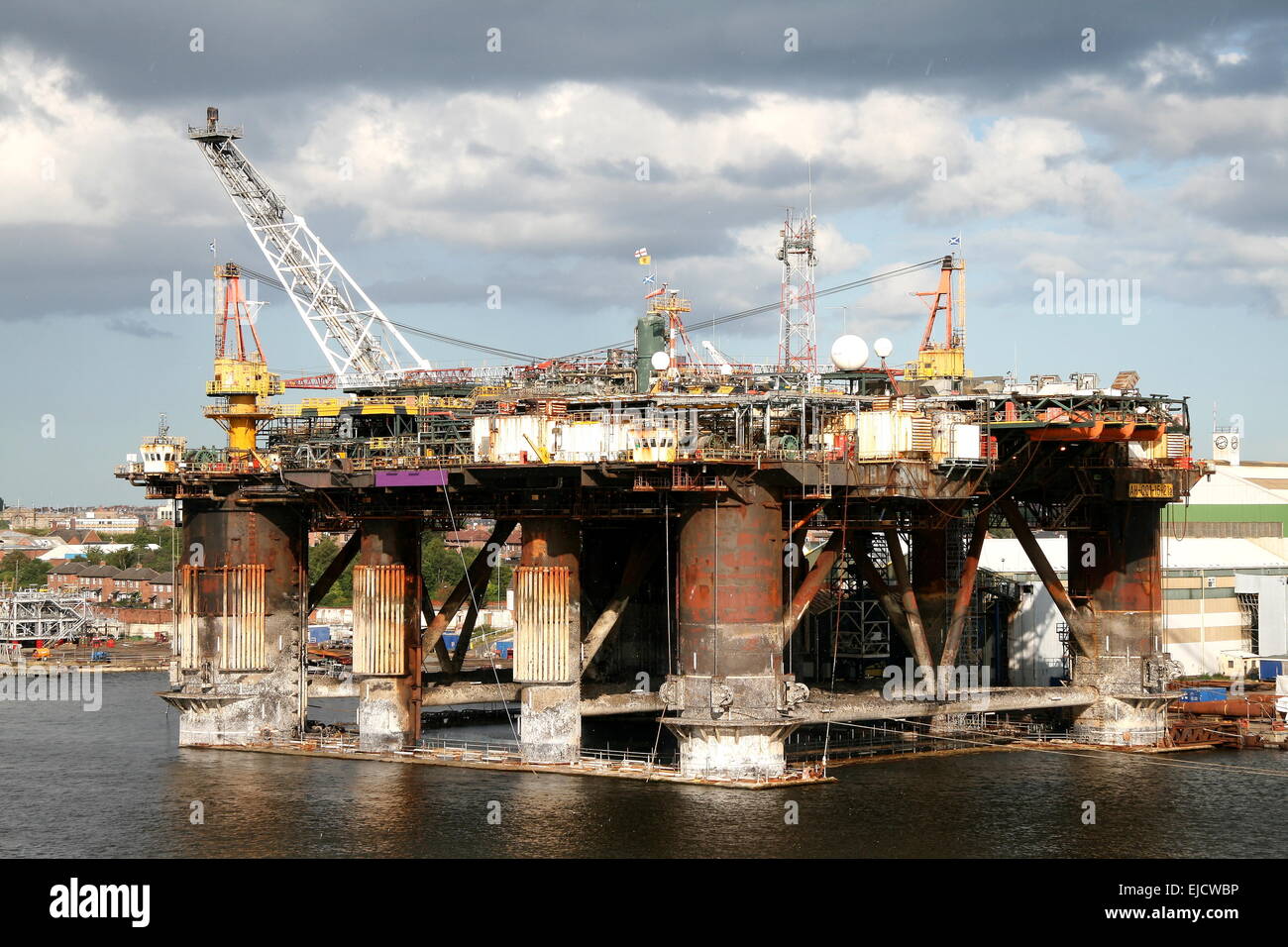 oilrig Stock Photo