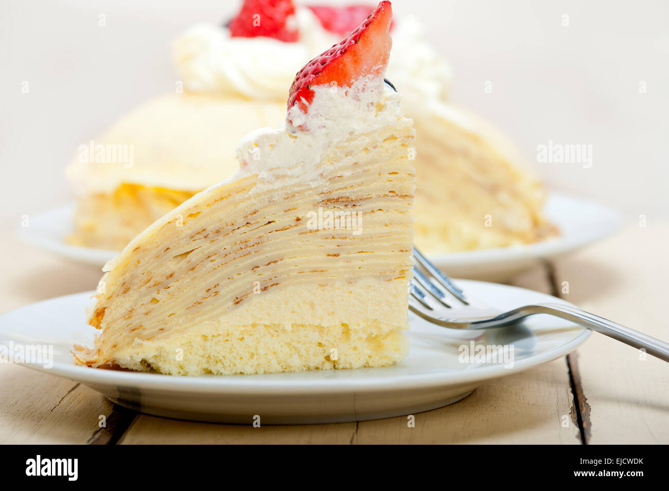 crepe pancake cake Stock Photo Alamy