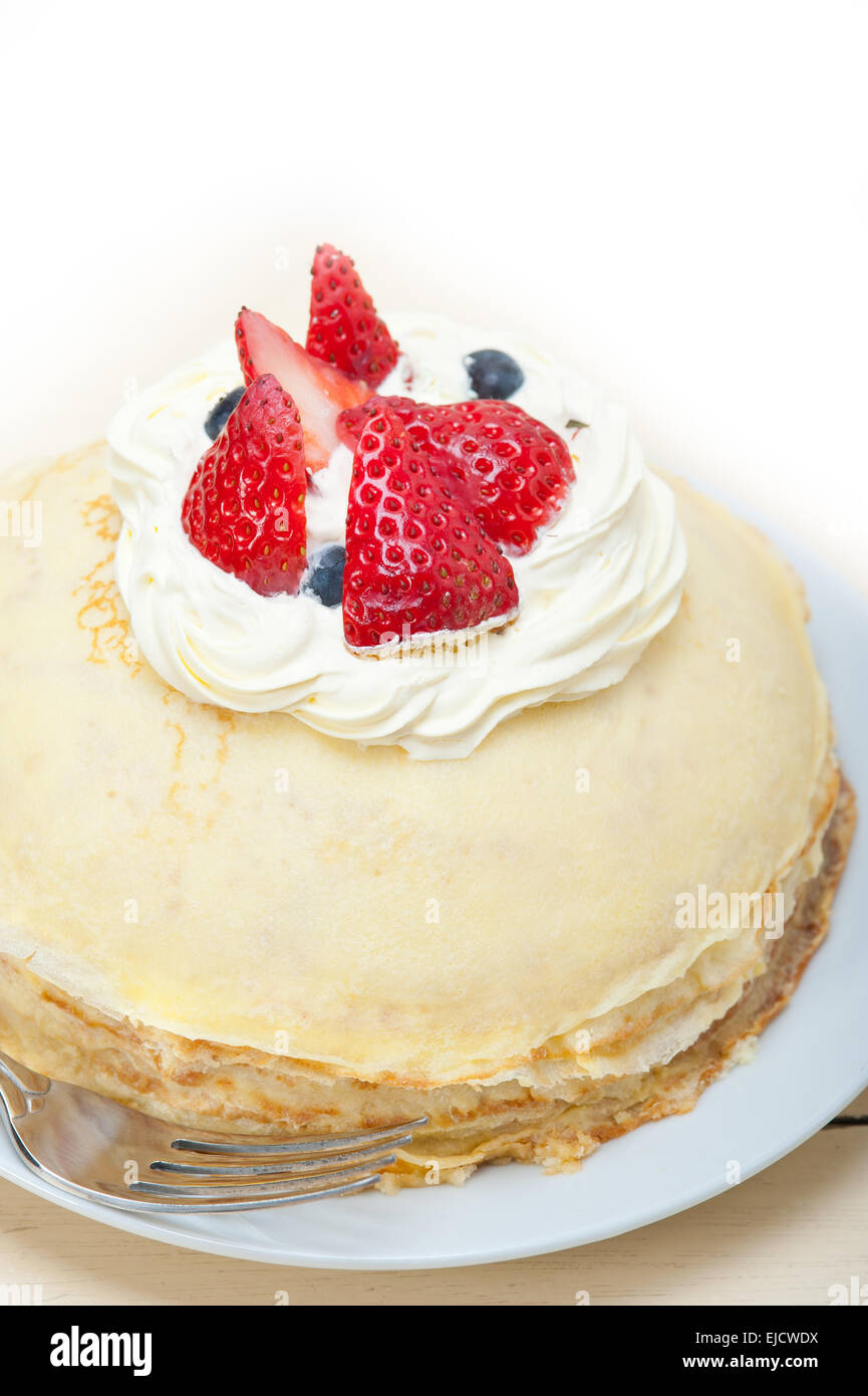 crepe pancake cake Stock Photo Alamy