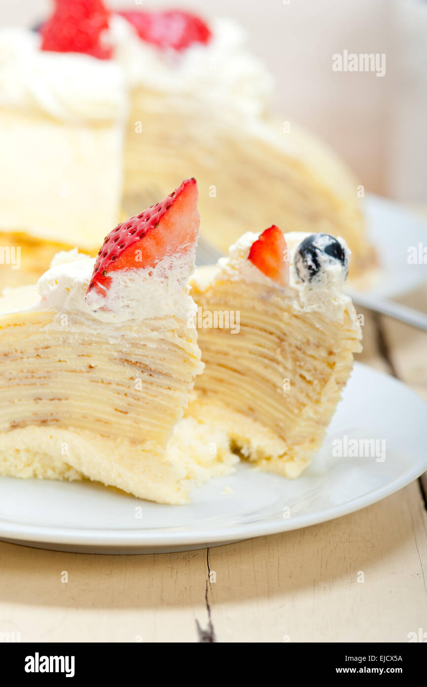 crepe pancake cake Stock Photo Alamy