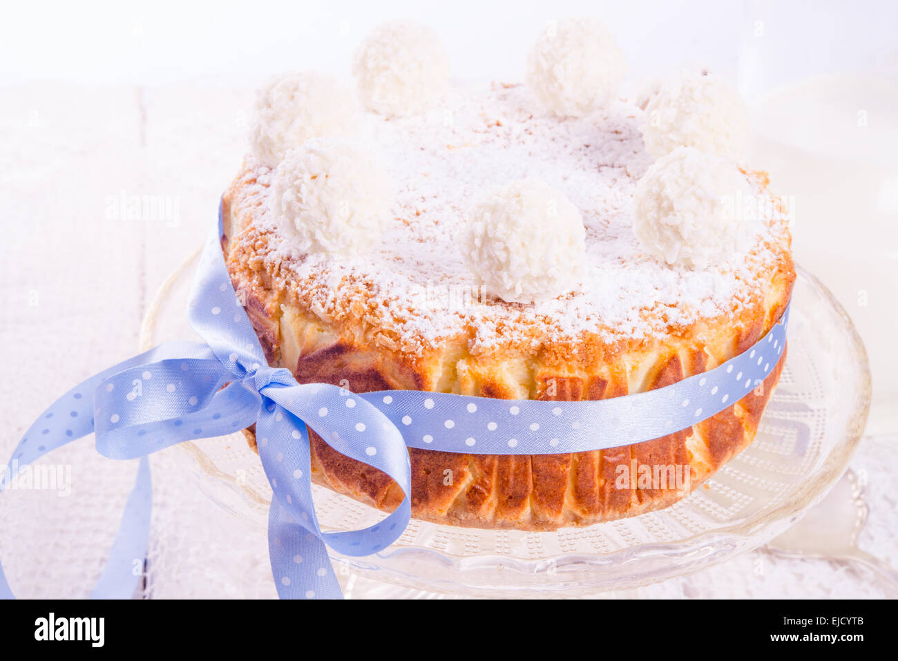 kokos quark cake Stock Photo - Alamy