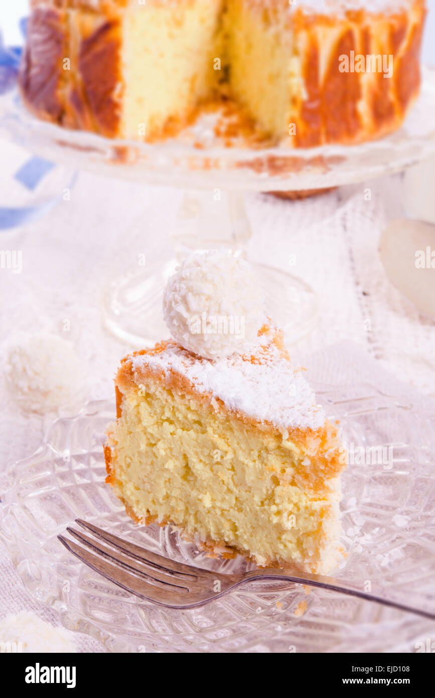 kokos quark cake Stock Photo - Alamy kokos quark cake Stock Photo - Alamy