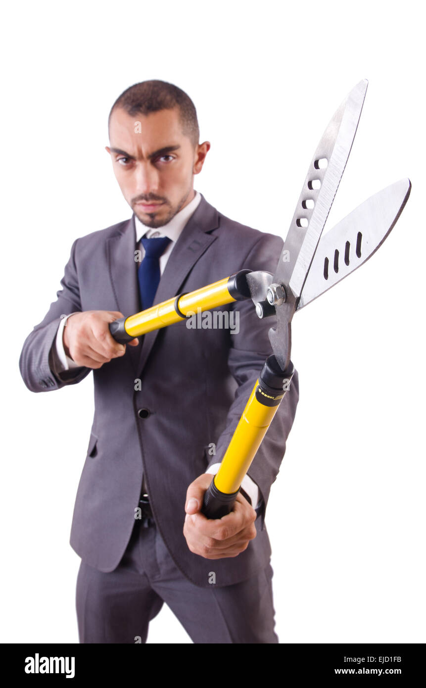 парень с ножницами. бородатый мужчина и ножницы. мужчина с секатором. бородатый мачо. красивая борода.