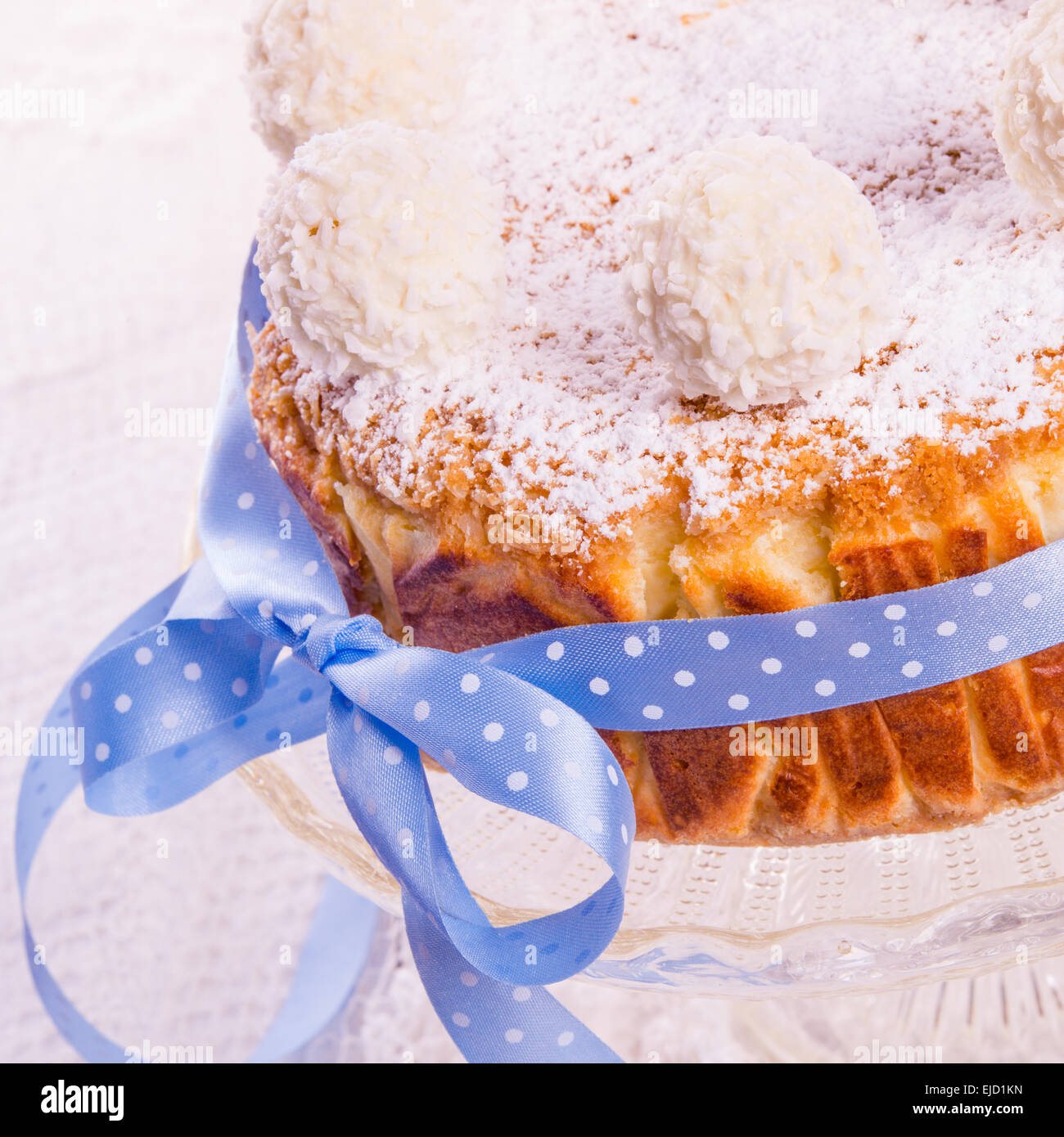 kokos quark cake Stock Photo - Alamy
