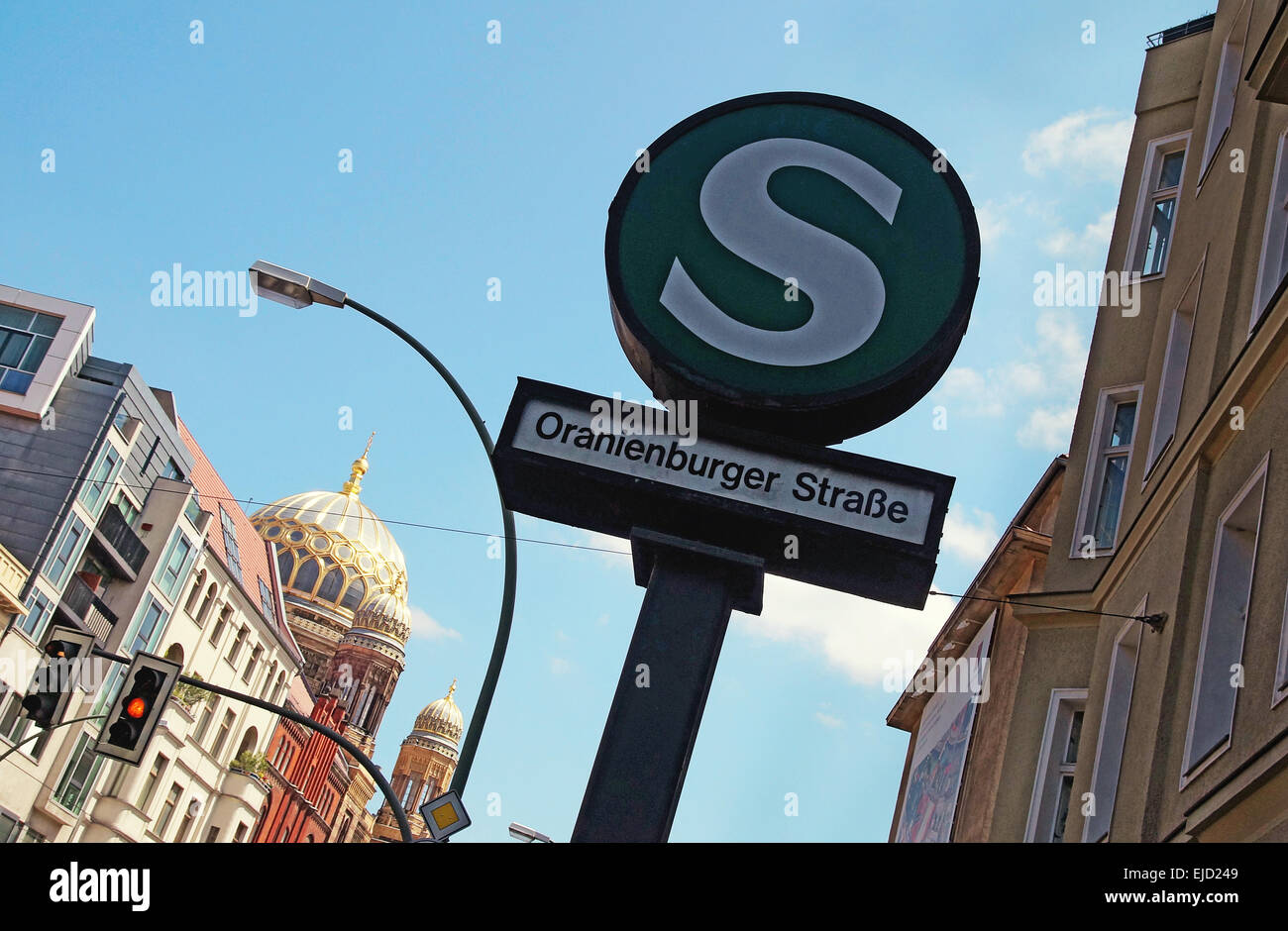 Oranienburger Strasse Berlin Germany Stock Photo