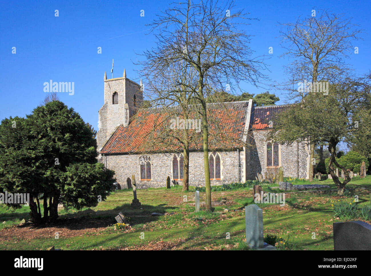 A view of the parish church of St Margaret at Felthorpe, Norfolk
