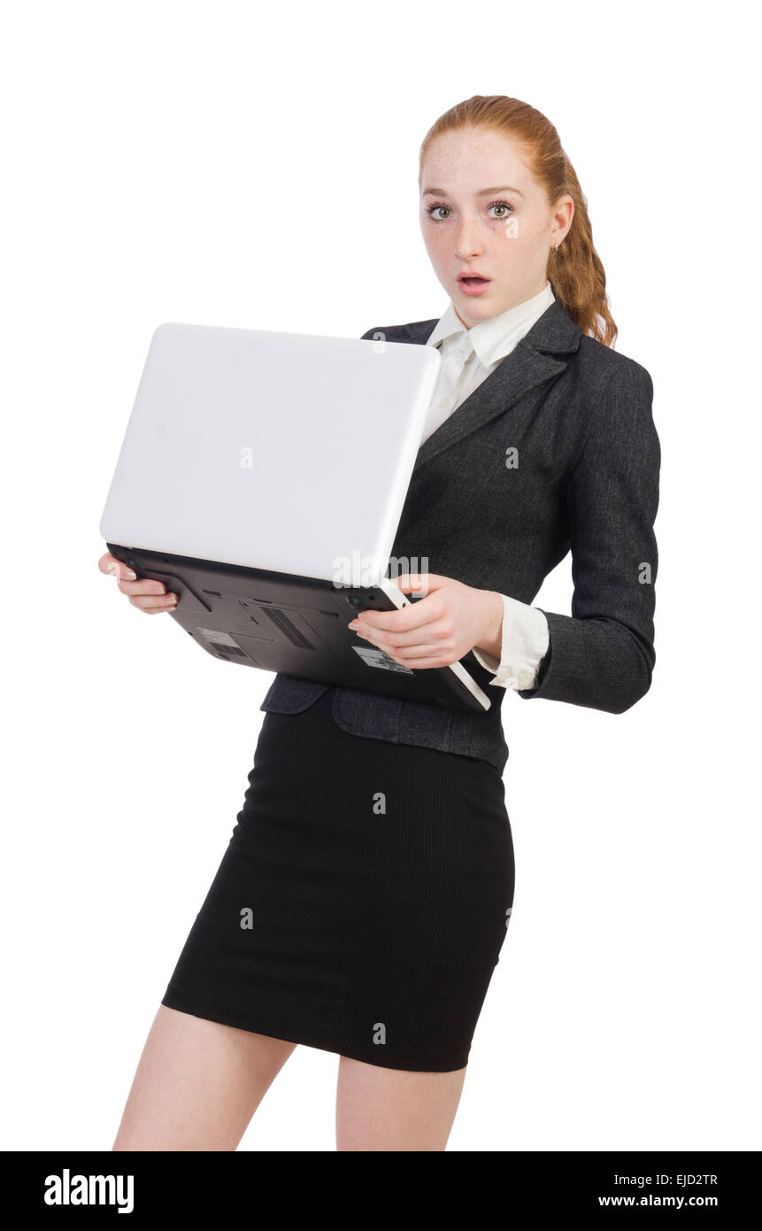 Woman businesswoman in business concept Stock Photo - Alamy