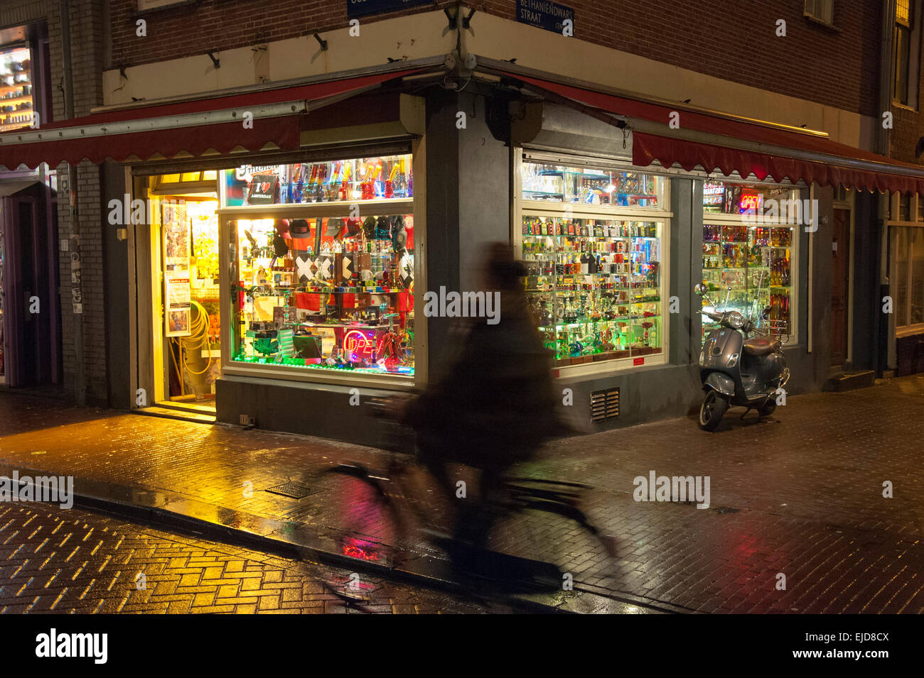 Souvenir shop in the red light district of Amsterdam, The Netherlands