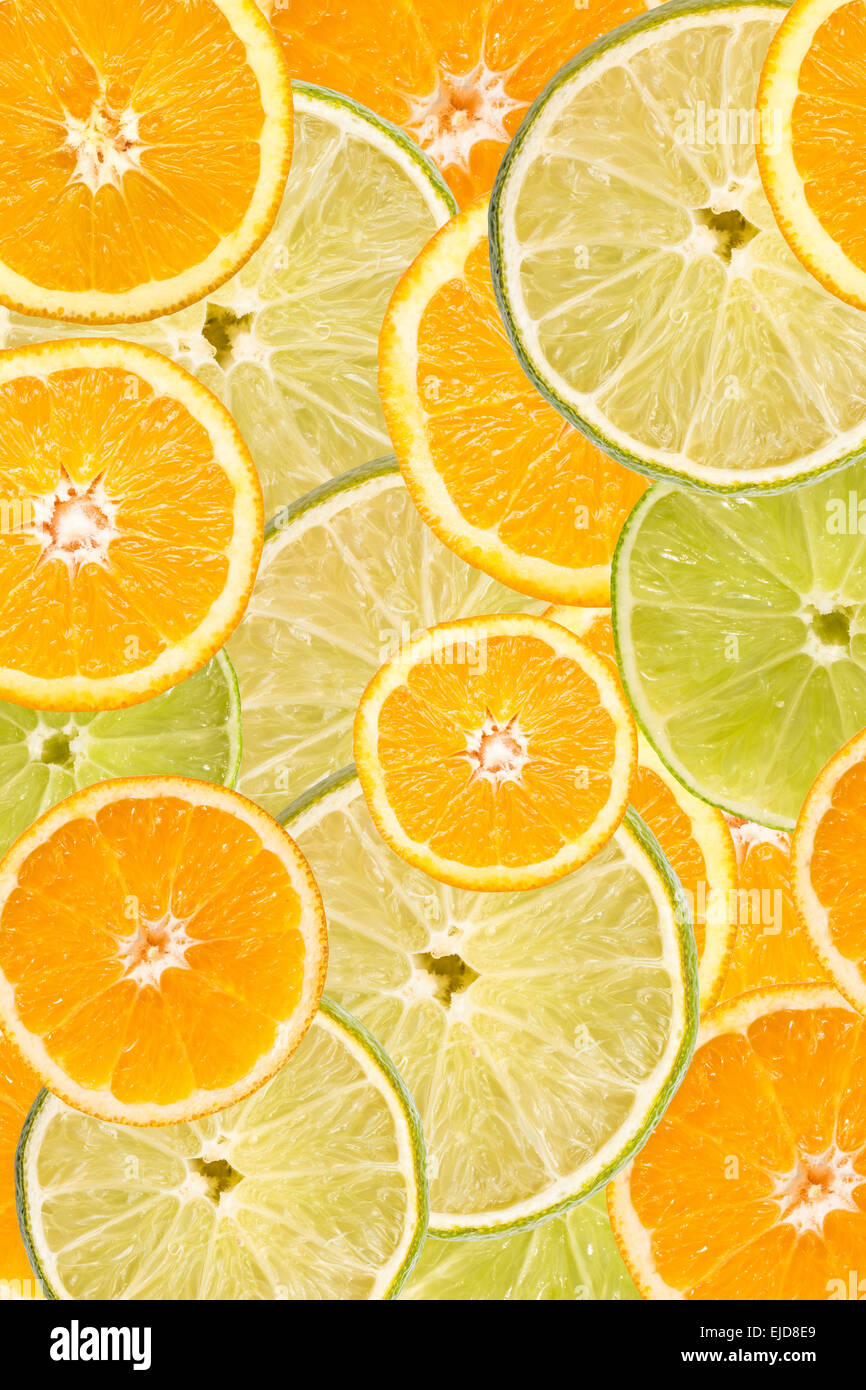 Orange And Lime Slice Abstract Seamless Pattern Stock Photo - Alamy