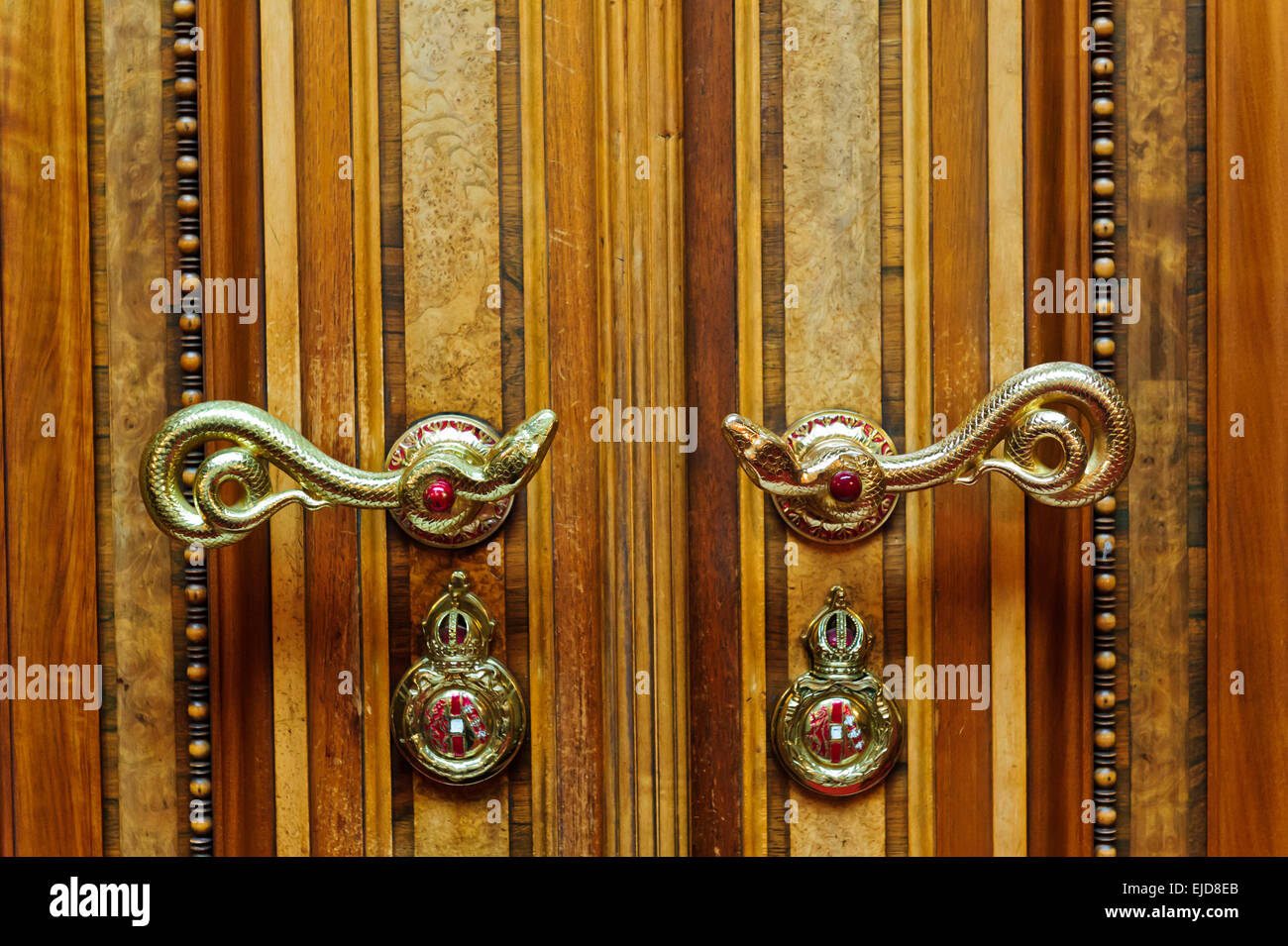 Snake door handles in the Chamber of Deputies in the Austrian
