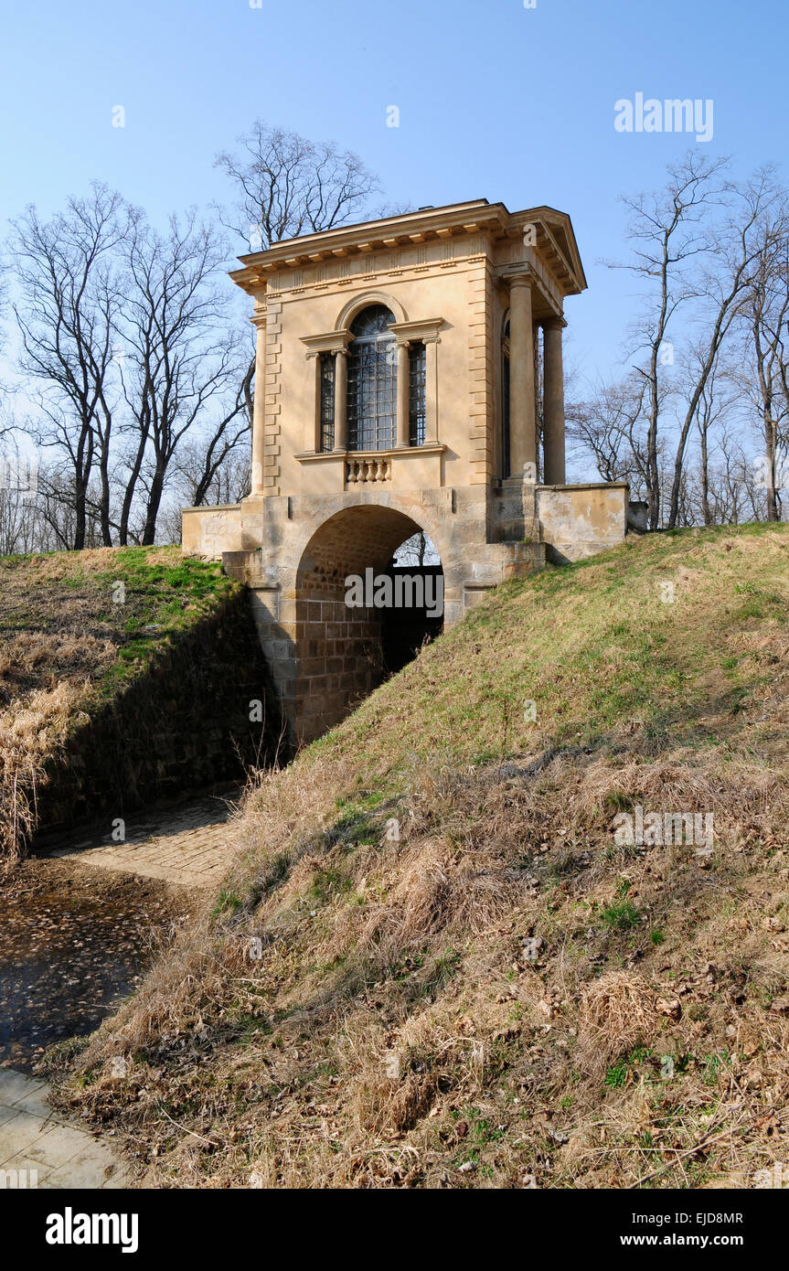 Laudon pavilion, Chateau Veltrusy Stock Photo